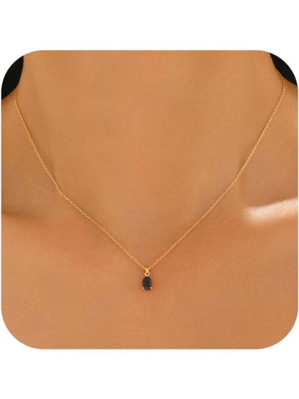 Elegant 925 Sterling Silver Black Onyx Pendant Necklace for Women, Gift-Ready
